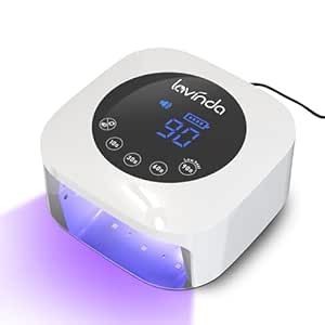 Lavinda UV Light for Nails, 54W UV LED Nail Lamp for Acrylic Gel Polish Nail with Large LCD Display, Professional UV Nail Light Fast Curing Lamp Nail Dryer with 4 Timers Gift for Women Girl