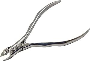 AVXIGO FIELD Professional Cuticle Nipper - Built-in Compression Coil Spring, Precise Sharp Straight Blade, Full Jaw Surgical Grade Stainless Steel Premium Cuticle Trimmer - Microfiber Cloth Included