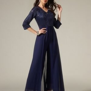 Chiffon Sequin Three Dimensional Jumpsuit Ador Navy Blue 2025 $52.00 XS S M L XL 2XL 3XL 4XL