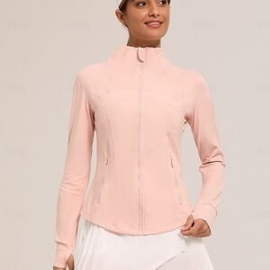 Jacket for Tennis Pickleball Buttery Soft Nude Fabric Ador Light Pink White Black 2025 $70.00 XS S M L XL 2XL 3XL 4XL