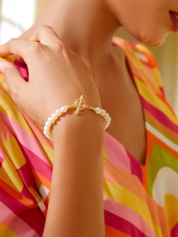 Women's Chain Bracelet Gold Brass Pearl Elegant Fashion Ador Gold 2025 $19.00 XS S M L XL 2XL 3XL 4XL