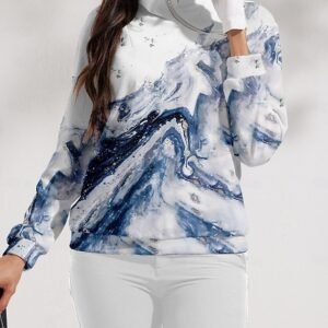 Women's Golf Pullover Sweatshirt Blue Long Sleeve Top Fall Winter Ladies Golf Attire Clothes Outfits Wear Apparel Ador Blue 2025 $59.00 XS S M L XL 2X